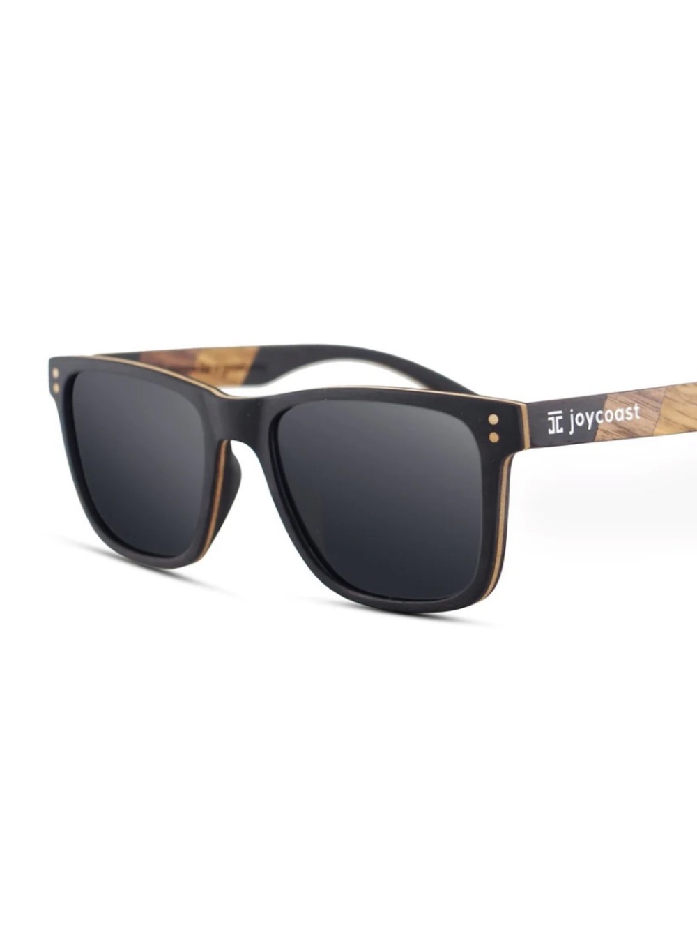Joycoast Terra Wayfinder in Ebony Zebrawood Handcrafted Wood Sunglasses